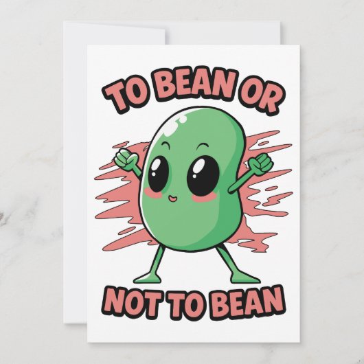 To bean or not to bean kaart (Voorkant)