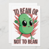 To bean or not to bean kaart (Voorkant / Achterkant)