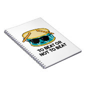 To Beat Or Not To Beat Funny Shakespeare Drum Pun Notitieboek (Rechterzijde)