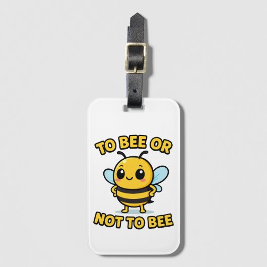 To bee or not to bee bagagelabel (Voorkant (verticaal))