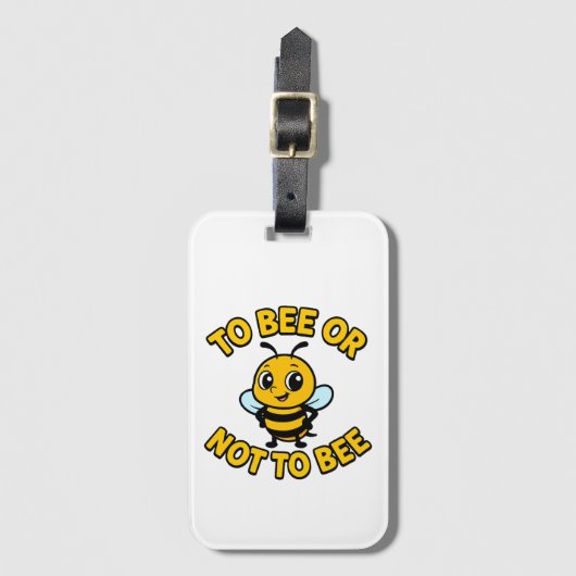 To bee or not to bee bagagelabel (Voorkant (verticaal))
