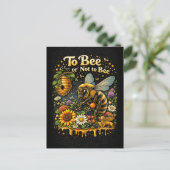 To Bee or Not to Bee Briefkaart (Staand voorkant)