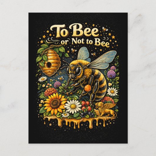 To Bee or Not to Bee Briefkaart (Voorkant)