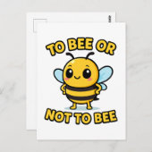 To bee or not to bee briefkaart (Voorkant / Achterkant)