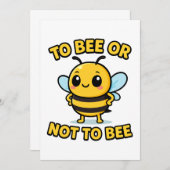 To bee or not to bee kaart (Voorkant / Achterkant)