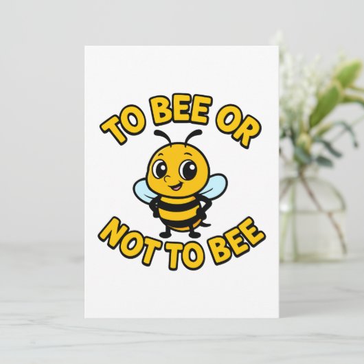 To bee or not to bee kaart (Staand voorkant)