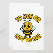To bee or not to bee kaart (Voorkant / Achterkant)