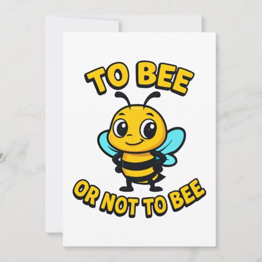 To bee or not to bee kaart (Voorkant)