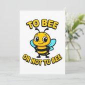 To bee or not to bee kaart (Staand voorkant)