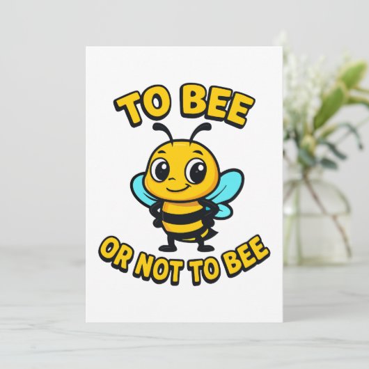To bee or not to bee kaart (Staand voorkant)