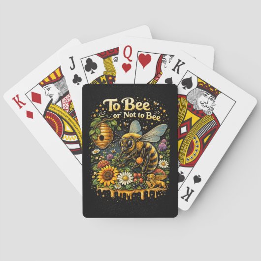To Bee or Not to Bee Pokerkaarten (Achterkant)