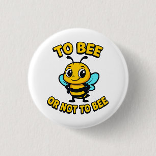 To bee or not to bee ronde button 3,2 cm