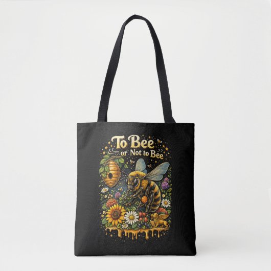 To Bee or Not to Bee Tote Bag (Voorkant)