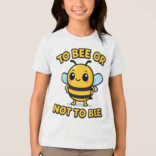 To bee or not to bee Tri-Blend shirt (Voorkant)