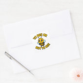 To bee or not to bee vierkante sticker (Envelop)