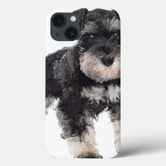 To Cute Puppy Miniature Schnauzer Dog Case-Mate iPhone Case