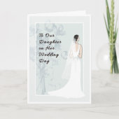 To Daughter on her Wedding Day Card Kaart (Voorkant)