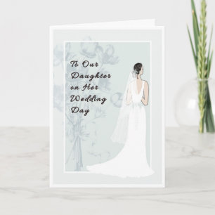 To Daughter on her Wedding Day Card Kaart