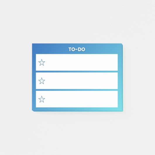 TO-DO Checklist Sticky Notes – 3 Line Task Pad (Voorkant)