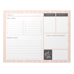 To-do de Blocnote van de Lijst voor de Micromanage