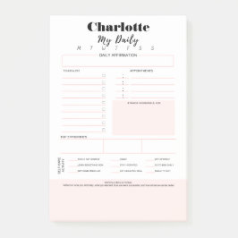 to-do-lijst | Affirmatie Dankbaarheid, Zelfzorg Ro Post-it® Notes