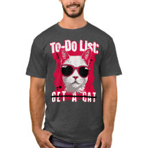 To-do lijst Een kat T-shirt kopen