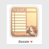 To do lijst planner sticker cute vintage scrapbook (Vel)