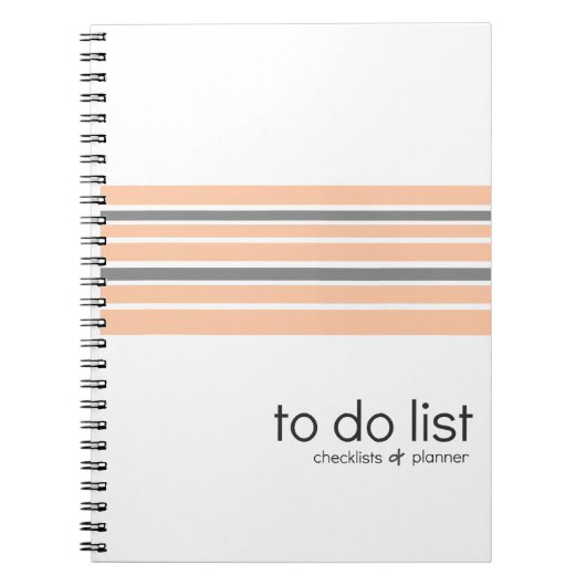To-Do Lijsten checklist & planner notebook Notitieboek (Voorkant)