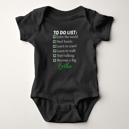 To Do List,Brother gift Romper (Voorkant)