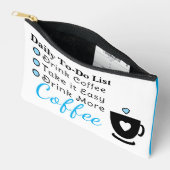 To-do list coffee lovers white blue etui (Open)