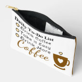 To-do list coffee lovers white brown etui (Open)