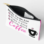 To-do list coffee lovers white pink etui (Open)