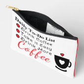 To-do list coffee lovers white red etui (Open)