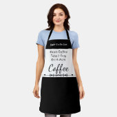 To do list for coffee lovers white black schort (Gedragen)