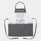 To do list for coffee lovers white grey schort (Voorkant)