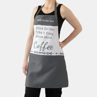 To do list for coffee lovers white grey schort