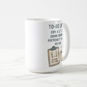To-Do List Funny Coffee Lover Mug Koffiemok (Voorkant rechts)