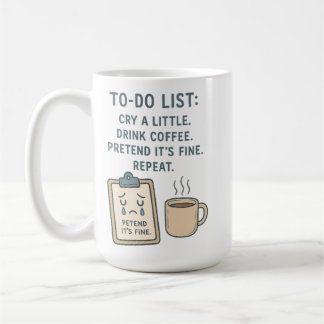 To-Do List Funny Coffee Lover Mug Koffiemok