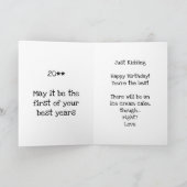 To do list: geef verjaardagskaart aan idioot kaart (Binnen)