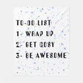 "To-Do List" Koel Motivatie vlootswand Fleece Deken (Voorkant)