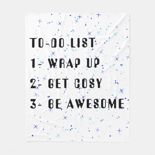 "To-Do List" Koel Motivatie vlootswand Fleece Deken (Voorkant)