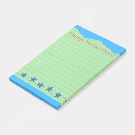 To Do List moderne checklist Post-it® Notes (Schuin)