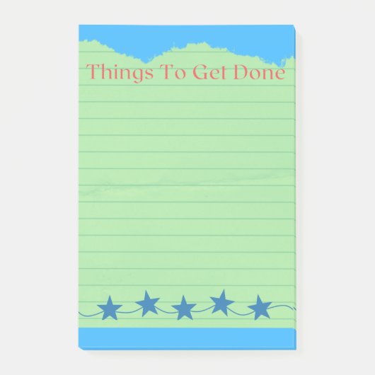 To Do List moderne checklist Post-it® Notes (Voorkant)