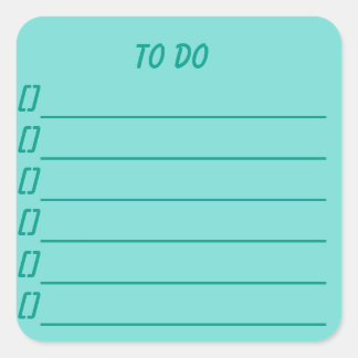 To Do List Planner Sticker