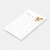 To Do List Squirrel Personaliseer Post-it® notes (Schuin)