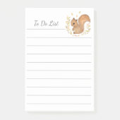 To Do List Squirrel Personaliseer Post-it® notes (Voorkant)