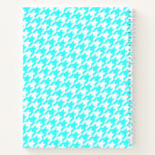 To-do-monogram turquoise houndstooth-checklist notitieboek (Achterkant)
