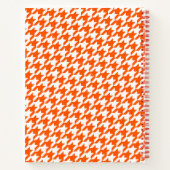To-Do Monogrammed Oranje Houndstooth Checklist Notitieboek (Achterkant)