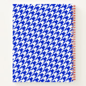 To-Do Monogrammed Royal Blue Houndstooth Checklist Notitieboek (Achterkant)