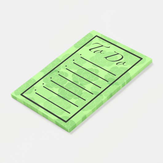 To Do Rounded Succulents Post-it® Notes (Schuin)